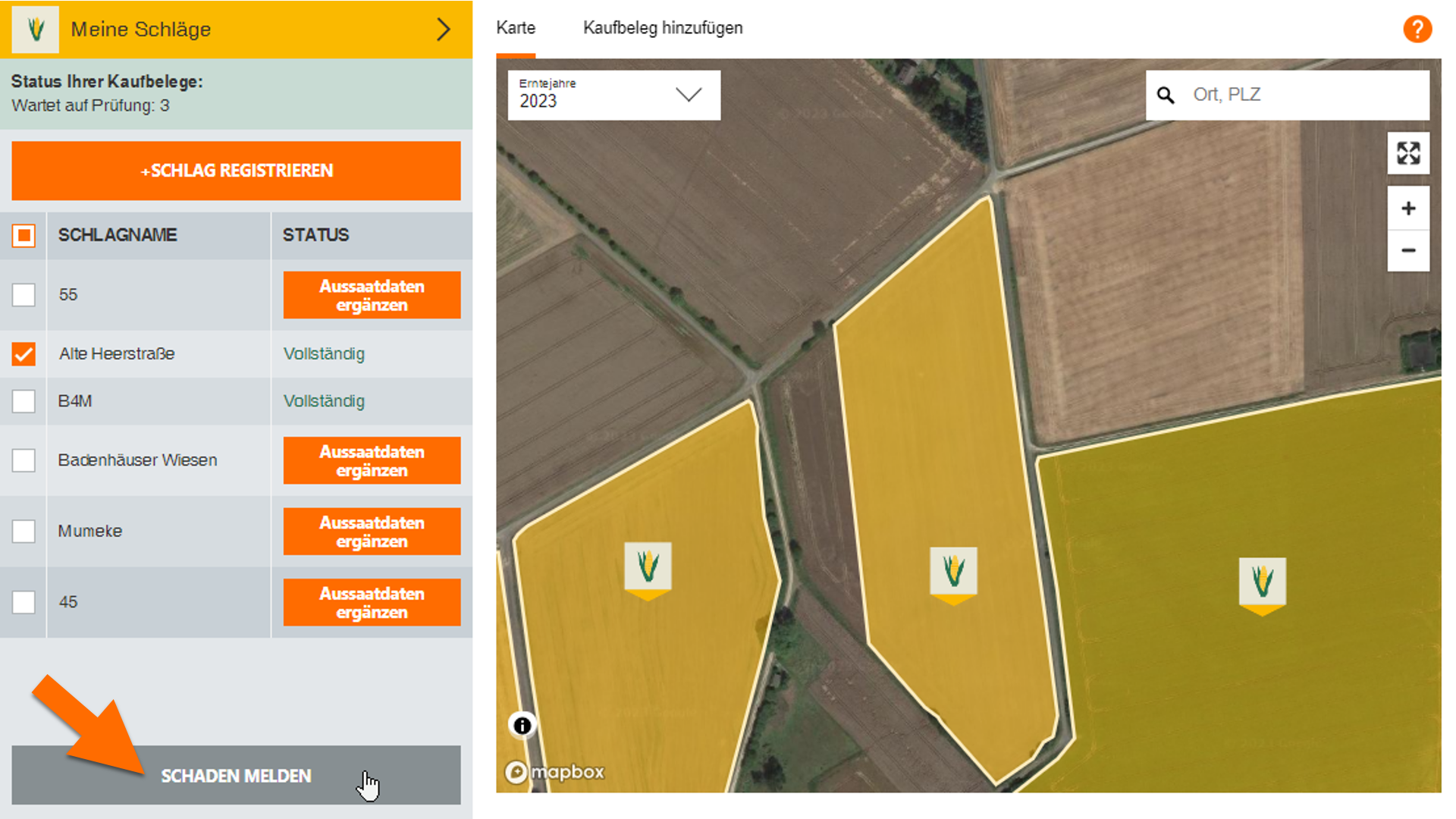 Tool Mais-MehrWert-Service Schaden melden